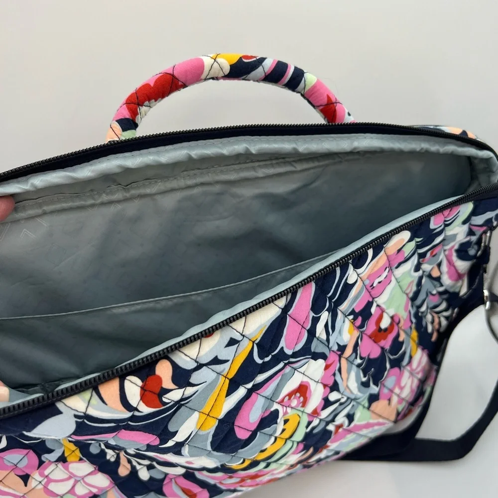 Vera Bradley Mod Paisley Laptop Workstation Crossbody Bag